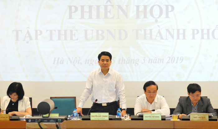 Tập thể UBND TP Hà Nội xem xét các nội dung thuộc thẩm quyền - Ảnh 1