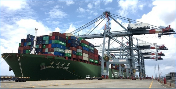 Cảng Quốc tế Cái Mép lập kỷ lục mới trong khai thác cảng - Ảnh 1