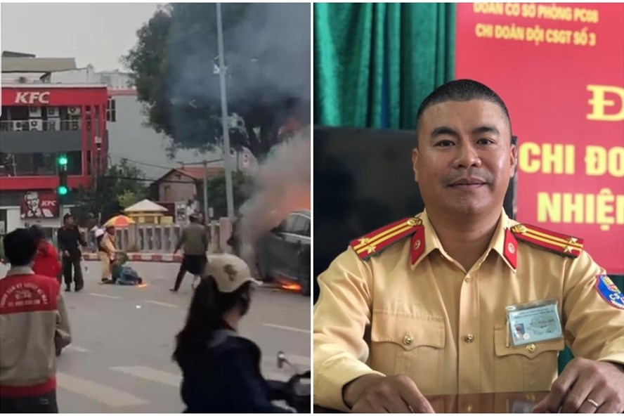 Phó Thủ tướng biểu dương CSGT dũng cảm cứu tài xế Grab trong vụ cháy xe Mercedes - Ảnh 1