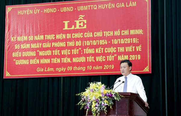 Huyện Gia Lâm biểu dương “Người tốt, việc tốt” năm 2019 - Ảnh 1