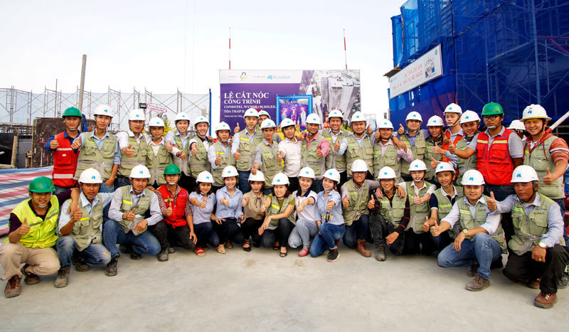 Hòa Bình cất nóc tòa nhà cao nhất Đà Nẵng và ký hợp tác chiến lược với Hưng Lộc Phát - Ảnh 1