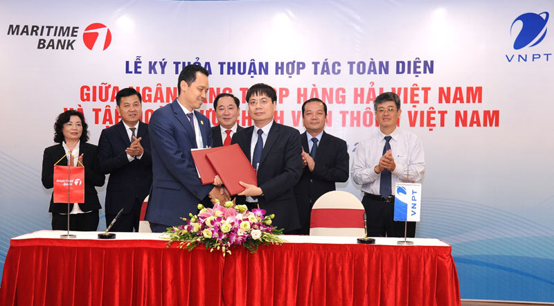 VNPT ký kết thỏa thuận hợp tác toàn diện với Ngân hàng TMCP Hàng hải Việt Nam - Ảnh 1