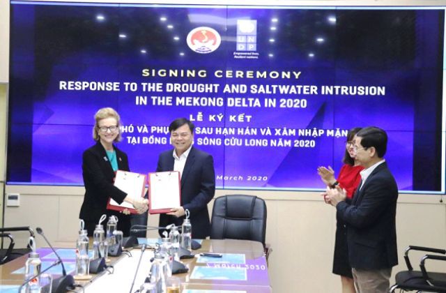 UNDP hỗ trợ Đồng bằng sông Cửu Long 185.000 USD ứng phó hạn mặn - Ảnh 1