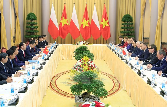 Chủ tịch nước Trần Đại Quang hội đàm với Tổng thống Cộng hòa Ba Lan - Ảnh 1