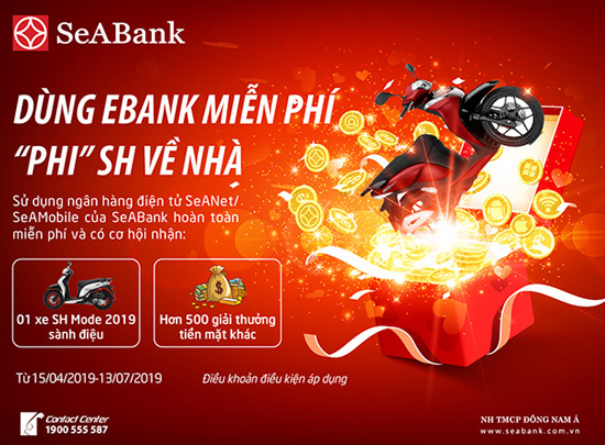 Cùng SeABank trải nghiệm ngân hàng điện tử và rinh ngay xe SH - Ảnh 1