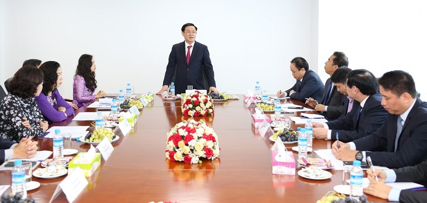 Phó Thủ tướng Chính phủ Vương Đình Huệ thăm Chi nhánh BIDV Yangon - Ảnh 1