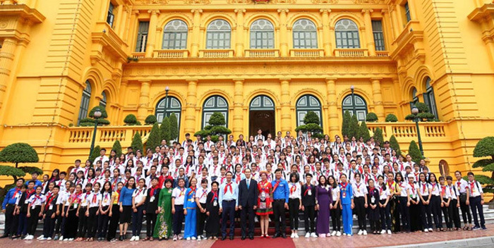 Chủ tịch nước Trần Đại Quang gặp mặt 200 chỉ huy Đội giỏi toàn quốc - Ảnh 2