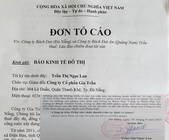 Tranh chấp tại dự án Khu đô thị số 7B - Quảng Nam: Gia Trần kháng cáo toàn bộ bản án sơ thẩm - Ảnh 4