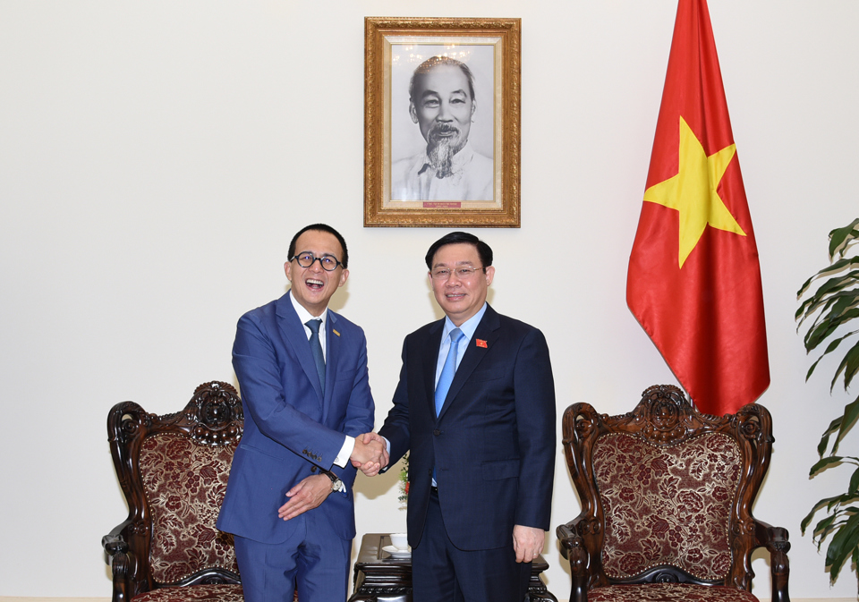 Phó Thủ tướng Vương Đình Huệ tiếp các vị khách quốc tế - Ảnh 1