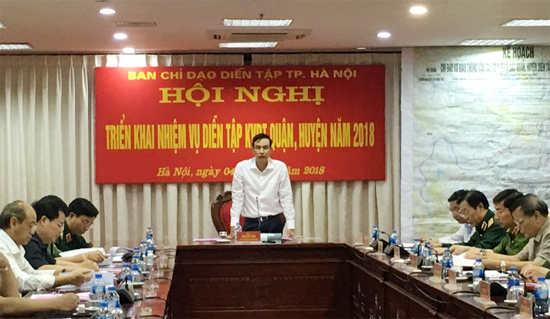 Hà Nội: Diễn tập khu vực phòng thủ bảo đảm giữ vững an ninh chính trị, trật tự an toàn xã hội - Ảnh 1