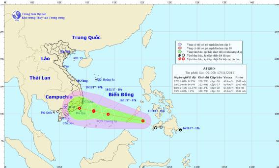 Sẵn sàng ứng phó áp thấp nhiệt đới giật cấp 9 - Ảnh 1