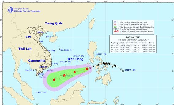 Gửi công hàm đề nghị hỗ trợ tàu thuyền Việt Nam trước bão Kai-tak - Ảnh 1