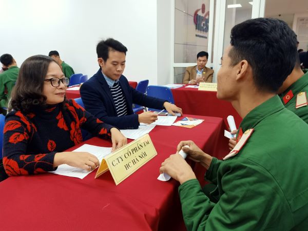 Hà Nội: Hơn 1.000 quân nhân xuất ngũ được tuyển dụng làm việc - Ảnh 1
