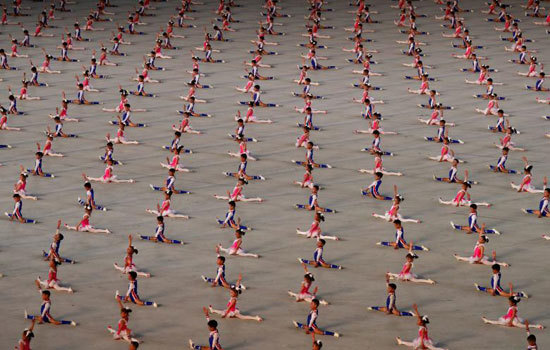 Những hình ảnh ấn tượng tại lễ hội "Biển người" mừng Quốc khánh Triều Tiên - Ảnh 5