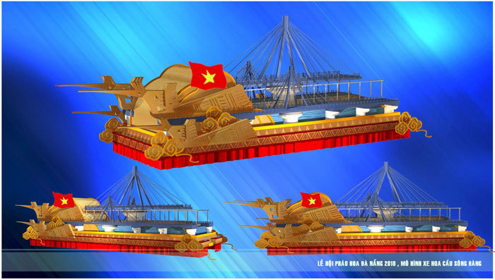 Đà Nẵng thiết kế xe hoa mô phỏng những cây cầu trong Lễ hội pháo hoa - Ảnh 9