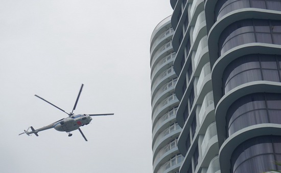 Trực thăng, xe cứu hỏa triệu đô diễn tập chữa cháy cấp quốc gia tại Đà Nẵng - Ảnh 9
