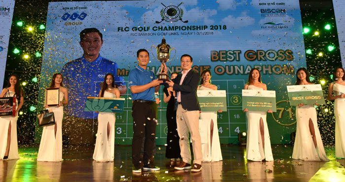 Golfer người Lào Chanpasit Ounaphom vô địch giải FLC Golf Championship 2018 - Ảnh 1