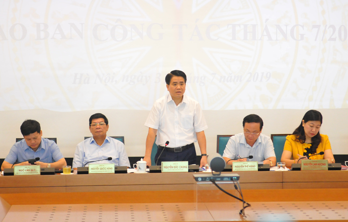 UBND TP Hà Nội giao ban công tác tháng 7/2019 - Ảnh 1