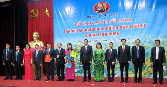 Quận Long Biên: Thành lập Đảng bộ khối doanh nghiệp - Ảnh 1