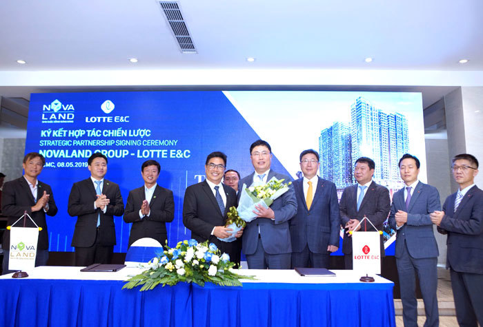 Novaland ký kết hợp tác chiến lược với nhà thầu xây dựng Lotte E&C - Ảnh 1