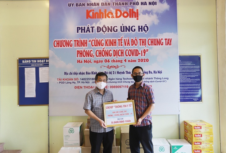 Báo Kinh tế & Đô thị chung tay ủng hộ Bệnh viện Phổi Hà Nội và TTYT quận Hà Đông chống dịch Covid-19 - Ảnh 4