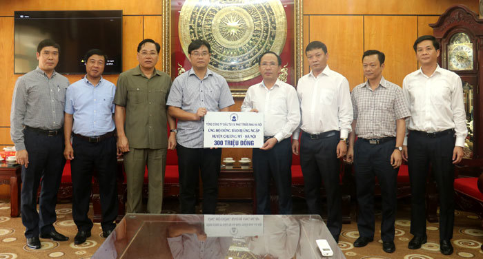 HANDICO ủng hộ Nhân dân vùng úng ngập ngoại thành Hà Nội 700 triệu đồng - Ảnh 1