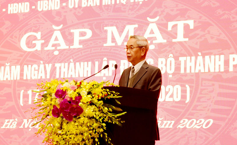 Hà Nội gặp mặt nhân Kỷ niệm 90 năm thành lập Đảng bộ Thành phố - Ảnh 3