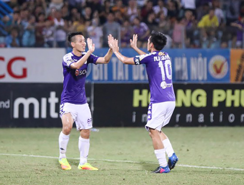 [Ảnh] Thắng đậm Thanh Hóa, Hà Nội FC nới rộng khoảng cách với TP Hồ Chí Minh - Ảnh 9