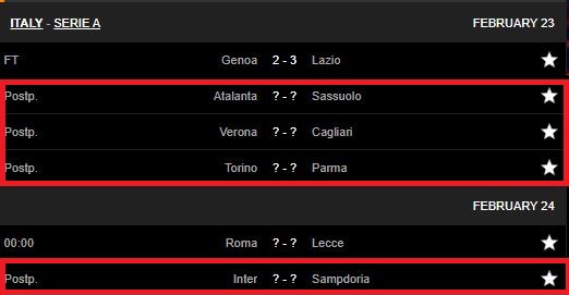Covid-19 bắt đầu "càn quét" Serie A, gần 100 trận bóng đá ở Italy bị hoãn - Ảnh 1