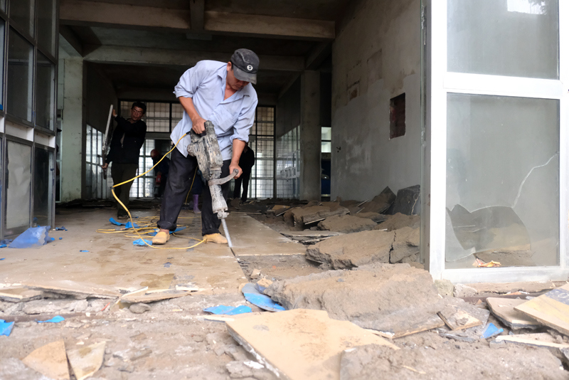 Hà Nội: Gấp rút cải tạo Bệnh viện Đa khoa huyện Mê Linh (cũ) thành khu cách ly - Ảnh 12