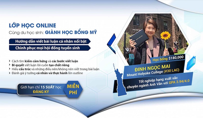 Du học sinh về nước mở lớp hướng dẫn miễn phí viết luận giành học bổng Mỹ - Ảnh 1