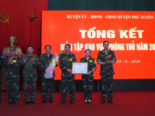 Phú Xuyên đã hoàn thành tốt diễn tập khu vực phòng thủ - Ảnh 1