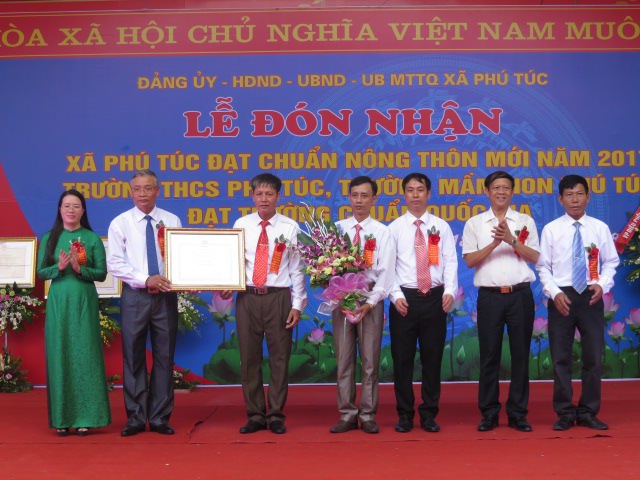 Huyện Phú Xuyên: Phú Túc đón nhận xã đạt chuẩn nông thôn mới - Ảnh 1