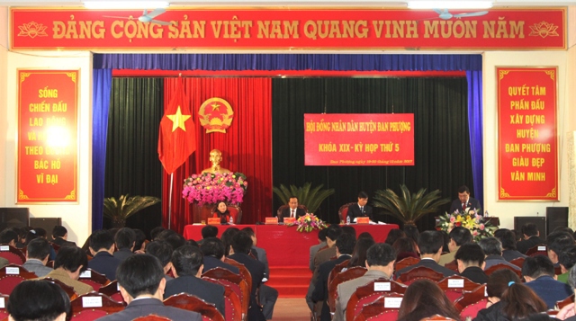 Đan Phượng khai mạc kỳ họp thứ 5 HĐND huyện khóa XIX - Ảnh 1