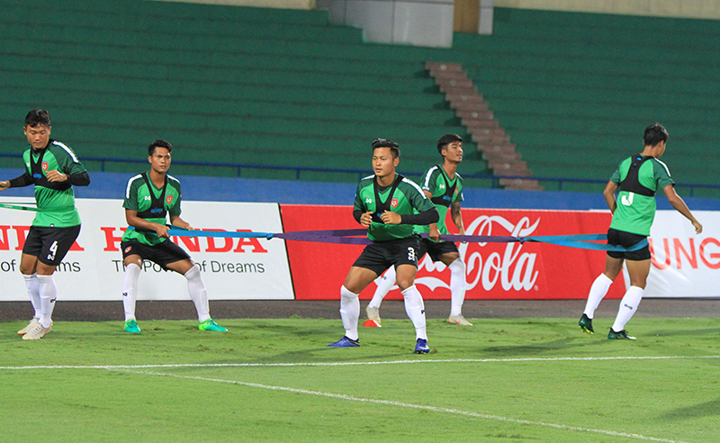 [Ảnh] U23 Myanmar rèn thể lực trước trận gặp U23 Việt Nam - Ảnh 9