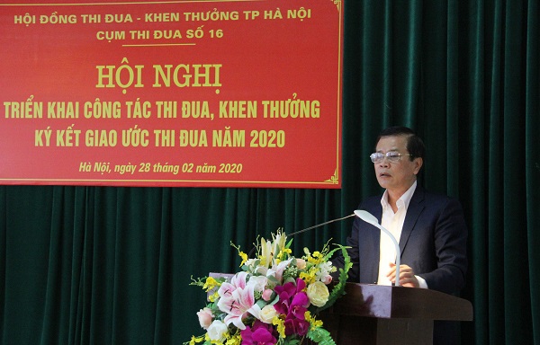 Hà Nội: Cụm thi đua số 16 ký giao ước thi đua năm 2020 - Ảnh 1