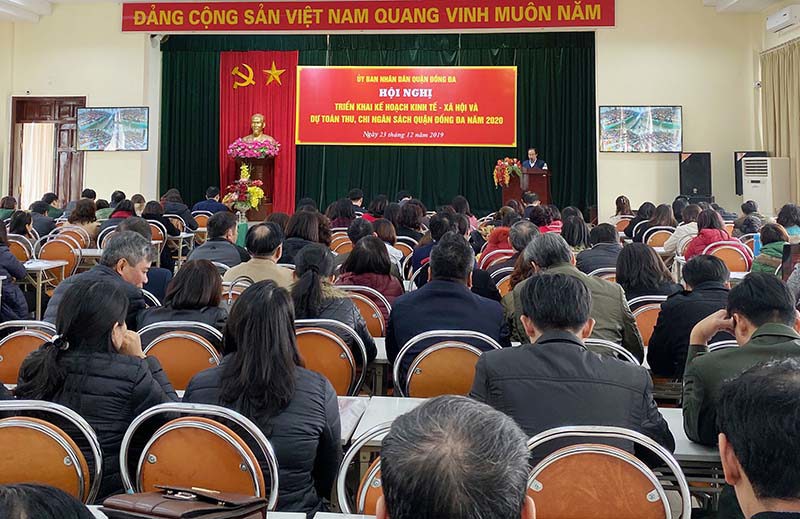 Quận Đống Đa phấn đấu hoàn thành các chỉ tiêu năm 2020 - Ảnh 1