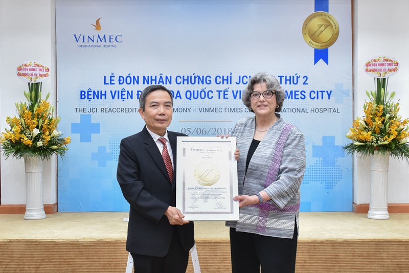 Vinmec Times City nhận chứng chỉ chất lượng quốc tế JCI lần thứ 2 - Ảnh 1