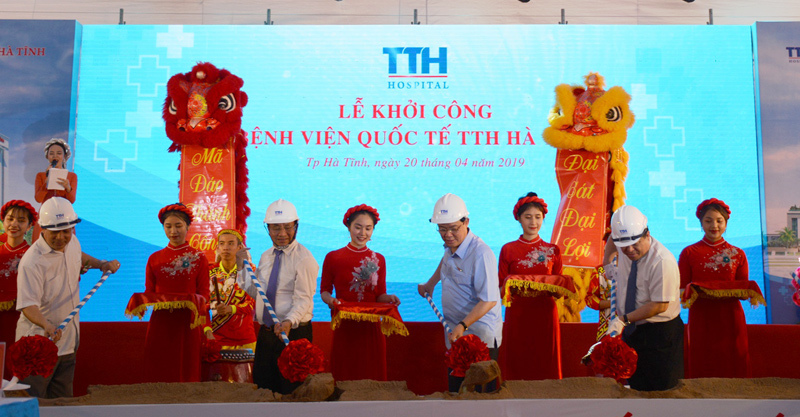 Khởi công xây dựng Bệnh viện Đa khoa Quốc tế TTH Hà Tĩnh - Ảnh 1