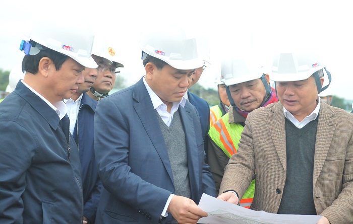 Chủ tịch Nguyễn Đức Chung kiểm tra, đôn đốc tiến độ Dự án Hệ thống xử lý nước thải Yên Xá - Ảnh 2