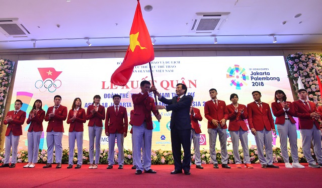 Lễ xuất quân Đoàn Thể thao Việt Nam tham dự ASIAD 18 - Ảnh 1