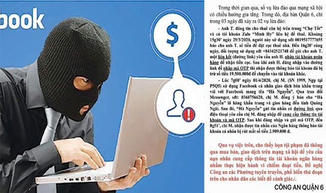 TP Hồ Chí Minh: Cảnh giác với thủ đoạn lừa đảo qua mạng xã hội - Ảnh 1