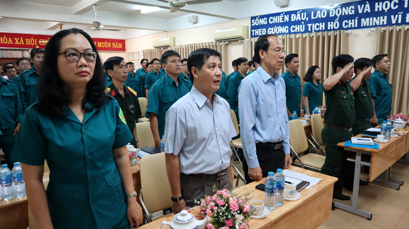 TP Hồ Chí Minh: Công ty CP cấp nước Bến Thành ra mắt Ban CHQS và Trung đội DQTV - Ảnh 1