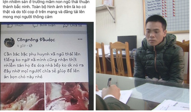 Tạm giữ chủ tài khoản facebook do đăng thông tin thất thiệt về lợn nhiễm sán tại Bắc Ninh - Ảnh 1