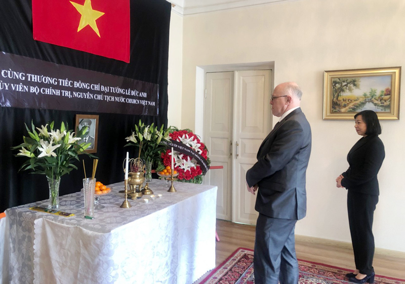 Xúc động lễ viếng nguyên Chủ tịch nước Lê Đức Anh tại Mông Cổ - Ảnh 4