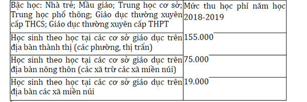 Hà Nội: Thông qua mức học phí với giáo dục mầm non, giáo dục phổ thông công lập năm học 2018-2019 - Ảnh 2