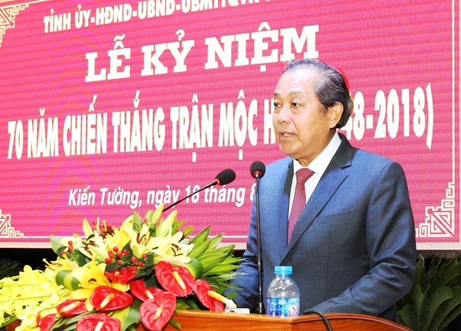 Phó Thủ tướng Trương Hòa Bình dự lễ kỷ niệm 70 năm chiến thắng trận Mộc Hóa - Ảnh 1