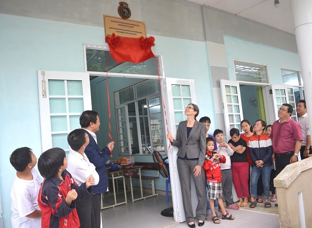 Đà Nẵng: Khánh thành lớp học dành cho nạn nhân chất độc da cam và trẻ em nghèo - Ảnh 1