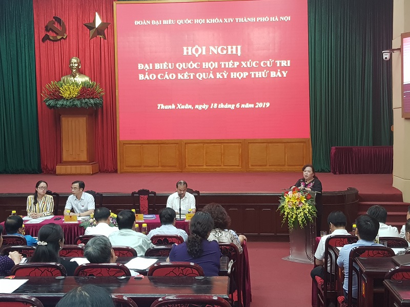 Đại biểu Quốc hội tiếp xúc cử tri quận Thanh Xuân: Đồng thuận cao, không có ý kiến bức xúc - Ảnh 1