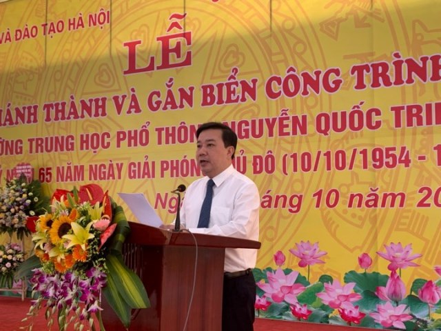 Gắn biển công trình trường THPT Nguyễn Quốc Trinh - Ảnh 2